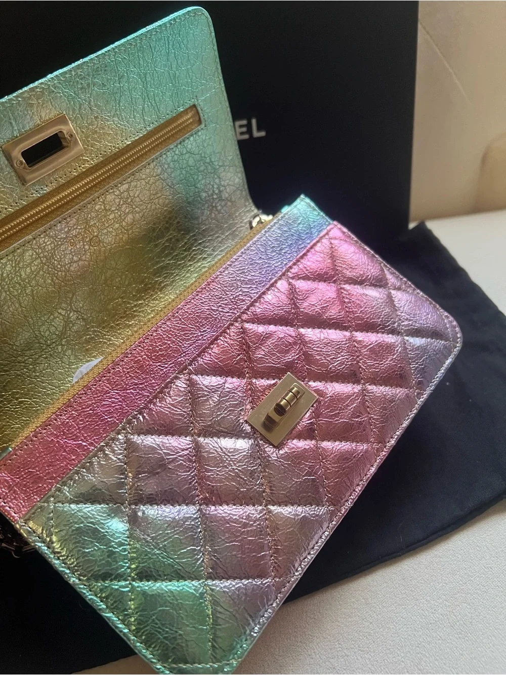 Chanel Multicolor Iridescent WOC crossbody - Picture 7 of 9